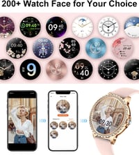 LIGE Női Okosóra 1.32" Kijelzővel - Telefonhívás, Véroxigén, Pulzusmérés, Menstruációs Ciklus Követés, Fitness Funkciók, iOS/Android Kompati 2