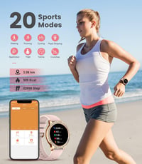 LIGE Női Okosóra 1.32" Kijelzővel - Telefonhívás, Véroxigén, Pulzusmérés, Menstruációs Ciklus Követés, Fitness Funkciók, iOS/Android Kompati 5