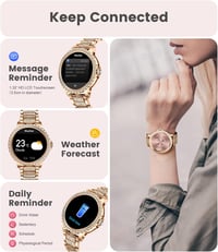 LIGE Női Okosóra 1.32" Kijelzővel - Telefonhívás, Véroxigén, Pulzusmérés, Menstruációs Ciklus Követés, Fitness Funkciók, iOS/Android Kompati 4