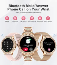 LIGE Női Okosóra 1.32" Kijelzővel - Telefonhívás, Véroxigén, Pulzusmérés, Menstruációs Ciklus Követés, Fitness Funkciók, iOS/Android Kompati 3