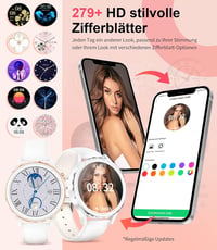 LIGE Női Okosóra Telefonos Funkcióval IP68 Vízálló Pulzusmérő Menstruációs Ciklus Nyomásmonitor 3