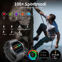 Pánske inteligentné hodinky LIGE s Bluetooth volaním, 1,43" AMOLED dotykový displej, 400 mAh, 110+ športových režimov, fitness tracker, vodotesnosť IP68, Android iOS 4