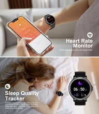 LIGE Okosóra Női 1.32" HD Kijelző 20 Sport Mód Szívritmus Vérnyomás Monitoros Fitness Óra 4