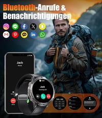 LIGE Smartwatch Férfi Okosóra 1.73" AMOLED Kijelző 110+ Sportmód IP68 Vízálló Pulzusmérő 3