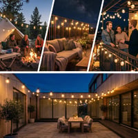 Light-Brightly LED svjetlosni niz za vanjsku upotrebu s daljinskim upravljačem – 30 metara duga dekorativna svjetla za vrt i terasu 8