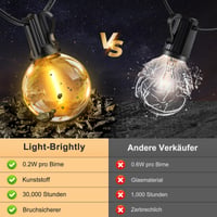 Light-Brightly LED svjetlosni niz za vanjsku upotrebu s daljinskim upravljačem – 30 metara duga dekorativna svjetla za vrt i terasu 3