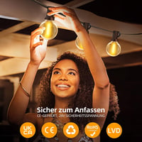 Light-Brightly LED svjetlosni niz za vanjsku upotrebu s daljinskim upravljačem – 30 metara duga dekorativna svjetla za vrt i terasu 7