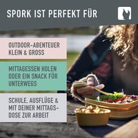 Light My Fire Spork Original 3az1-ben evőeszköz kempingezéshez BPA mentes 4
