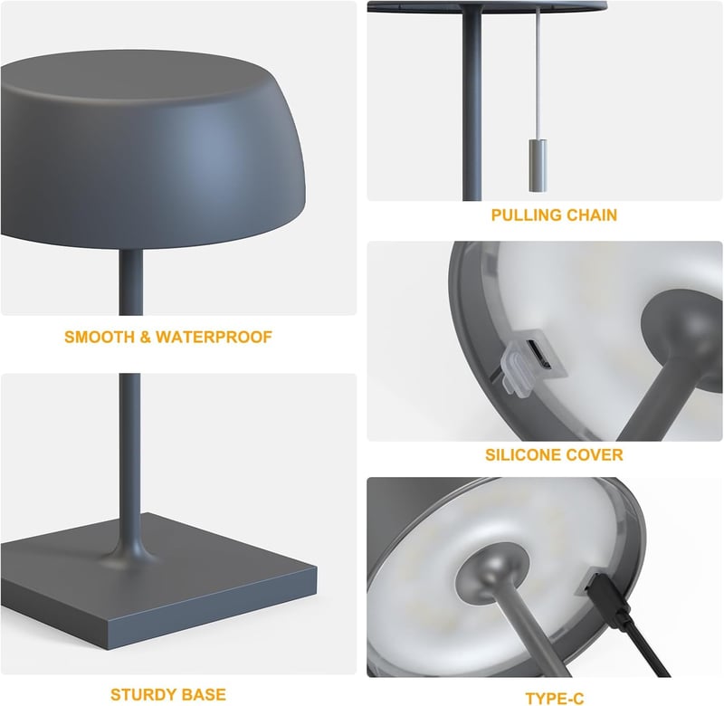 Light to Hope LED asztali lámpa akkumulátoros dimmer meleg fehér 2700K