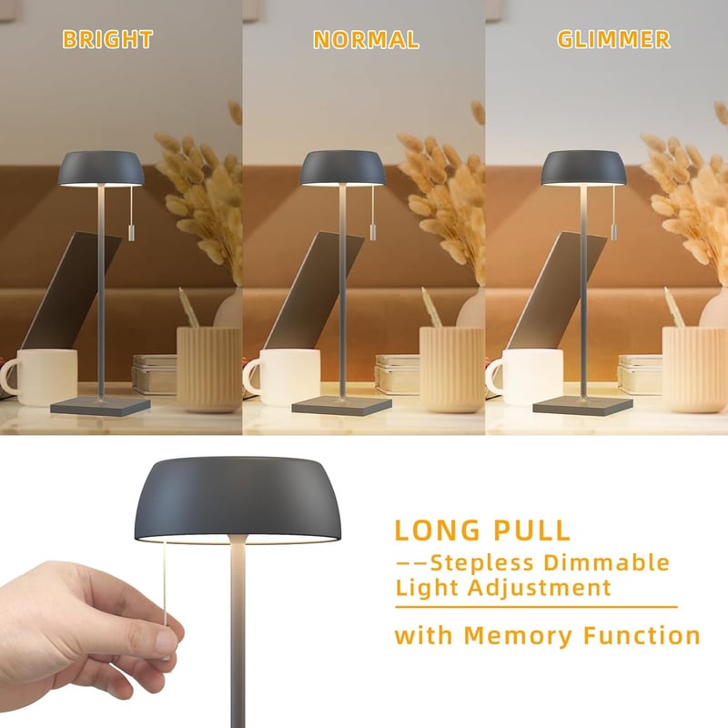 Light to Hope LED asztali lámpa akkumulátoros dimmer meleg fehér 2700K