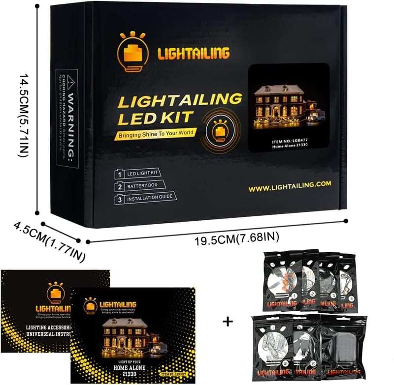 LIGHTAILING LED világítás szett LEGO 21330 Ideas Home Alone modellhez
