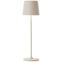 Lightbox LED stolna svjetiljka za unutarnju i vanjsku upotrebu, visina 37/23 cm, Ø 10 cm, bež, touch dimmer, USB punjenje, na baterije, prijenosna 5