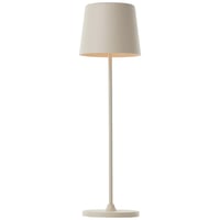 Lightbox LED stolna svjetiljka za unutarnju i vanjsku upotrebu, visina 37/23 cm, Ø 10 cm, bež, touch dimmer, USB punjenje, na baterije, prijenosna 2