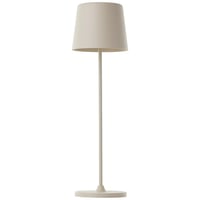 Lightbox LED stolna svjetiljka za unutarnju i vanjsku upotrebu, visina 37/23 cm, Ø 10 cm, bež, touch dimmer, USB punjenje, na baterije, prijenosna 4