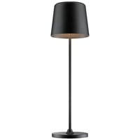 LED stolna lampa Lightbox za unutarnju i vanjsku upotrebu, mat crna, dodirni dimmer, punjiva baterija preko USB-a, visina 37 cm / 23 cm, Ø 10 cm, 31 2