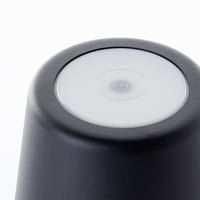 LED stolna lampa Lightbox za unutarnju i vanjsku upotrebu, mat crna, dodirni dimmer, punjiva baterija preko USB-a, visina 37 cm / 23 cm, Ø 10 cm, 31 9