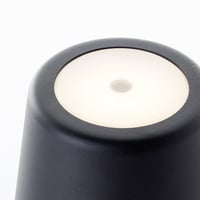 LED stolna lampa Lightbox za unutarnju i vanjsku upotrebu, mat crna, dodirni dimmer, punjiva baterija preko USB-a, visina 37 cm / 23 cm, Ø 10 cm, 31 8