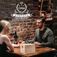 LIGHTEN LIFE Darček k 30. narodeninám pre mužov – 340 ml pohár na whisky s ročníkom 1996 v prémiovej drevenej krabičke, vtipný darček pre neho 6