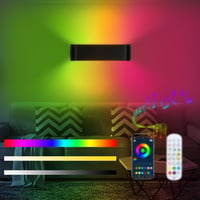Lightess Smart RGB LED fali lámpa beltérre, dimmelhető fekete, távirányító app, 213 mód, 16 millió szín, zene hangszinkron 1