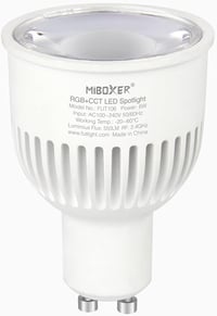 lighteu 6W GU10 RGB+CCT LED izzó WiFi távirányítóval, színváltó és hőmérséklet szabályozható 1