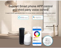 lighteu 6W GU10 RGB+CCT LED izzó WiFi távirányítóval, színváltó és hőmérséklet szabályozható 4