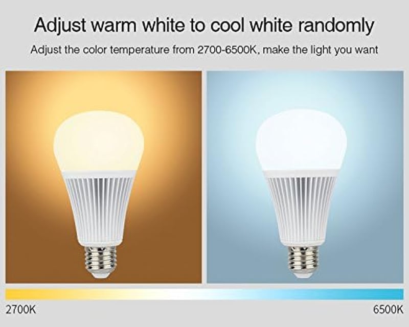 lighteu 9W E27 RGBCCT LED izzó 2.4G vezeték nélküli vezérléssel 850 lumen
