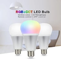 lighteu 9W E27 RGBCCT LED izzó 2.4G vezeték nélküli vezérléssel 850 lumen 3