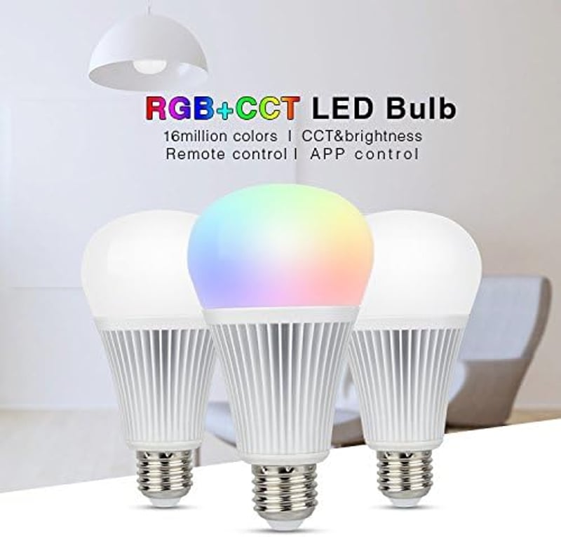 lighteu 9W E27 RGBCCT LED izzó 2.4G vezeték nélküli vezérléssel 850 lumen