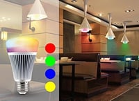 lighteu 9W E27 RGBCCT LED izzó 2.4G vezeték nélküli vezérléssel 850 lumen 5