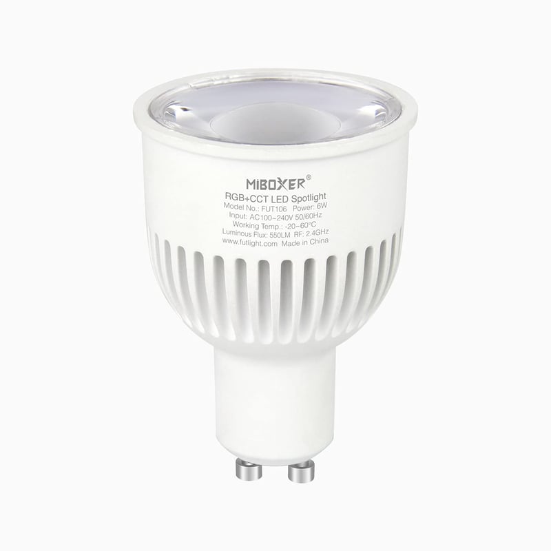 lighteu FUT106 GU10 RGB+CCT LED žarulja 6W - upravljanje putem WiFi-a/daljinskog upravljača