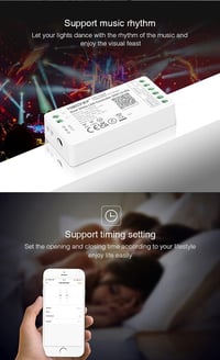 lighteu Miboxer Dual White WiFi LED szalag vezérlő Alexa Google Home hangvezérlés 7