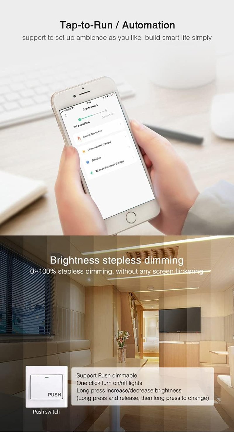 lighteu Miboxer Dual White WiFi LED szalag vezérlő Alexa Google Home hangvezérlés