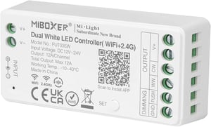MiBoxer Dual White WiFi LED kontroler trake s glasovnom kontrolom Alexa Google Home
