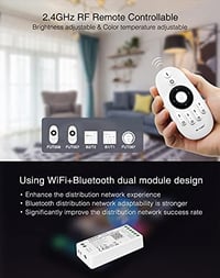 lighteu Miboxer Dual White WiFi LED szalag vezérlő Alexa Google Home hangvezérlés 5