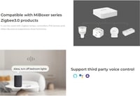 LIGHTEU Milight Miboxer Zigbee 3.0 Gateway - Okosotthon vezérlő központ, TUYA Smart APP támogatás, Bluetooth Mesh hangvezérlés, WiFi, okoste 4