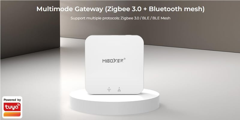 LIGHTEU Milight Miboxer Zigbee 3.0 Gateway - Okosotthon vezérlő központ, TUYA Smart APP támogatás, Bluetooth Mesh hangvezérlés, WiFi, okoste
