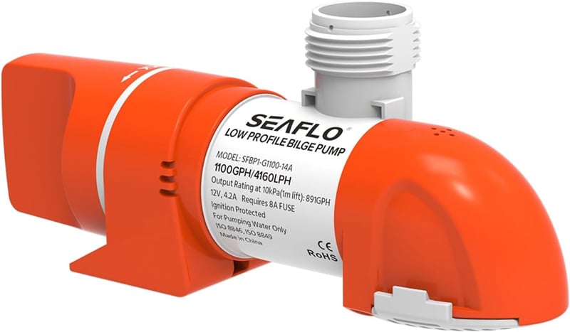 LIGHTEU Seaflo 12V 1100GPH Automata Bilge Szivattyú Vízszintérzékelővel