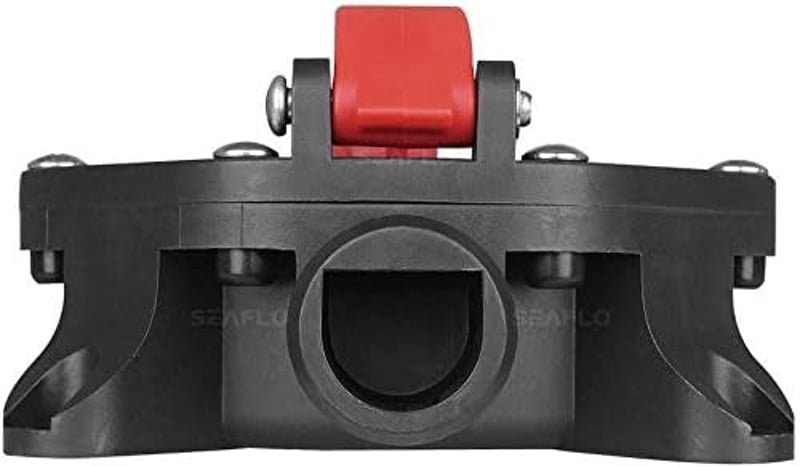 LIGHTEU Seaflo 720 GPH Kézi Membrán Fenékvíz Szivattyú Hajókhoz - Gumírozott Fogantyú, 12V, 45 L/perc, Polipropilén Anyag, Tartalék Vízmente