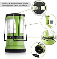 Lighting EVER 600 lumen LED kempinglámpa 2 levehető zseblámpával, USB és elemes, sátor és kültéri keresőlámpa áramszünethez 4