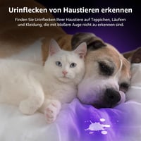 Lighting EVER UV Zseblámpa 9 LED 395nm - Ultraibolya Elemlámpa Kisállat Vizelet, Folt és Poloska Felderítéshez - Alumínium Ház, 3 AAA Elemme 2