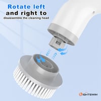 Lightswim 7 az 1-ben elektromos kefe 420 RPM, 2 sebességgel, hosszabbítókarral 5