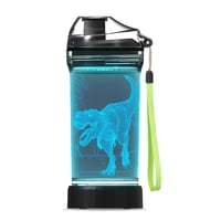 Lightzz Dinosaur Dječja Boca za Vodu s 3D LED Svjetlom - 14oz/397ml BPA-free Tritan - Školska Boca za Piće, Boca za Planinarenje, Boca za Kampiranje za Dječake od 3-15 Godina 1