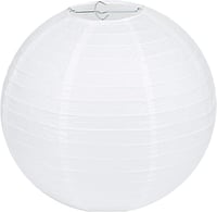 LIHAO 10 Darabos Fehér Papír Lampion Szett LED Világítással Kerek Lámpabúra Esküvői Dekoráció Összehajtható Különböző Méretek 3