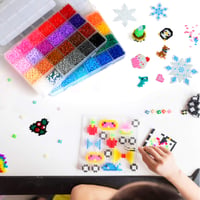 LIHAO Mini vasalható gyöngy készlet válogató dobozzal - 24000 db, 48 szín, 2,6 mm 5