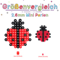LIHAO Mini vasalható gyöngy készlet válogató dobozzal - 24000 db, 48 szín, 2,6 mm 3