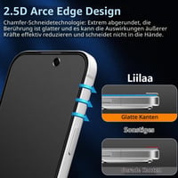 Folie de protecție mată pentru confidențialitate LiiLaa Matt pentru iPhone 17 Pro Max - Sticlă securizată mată anti-spy 8