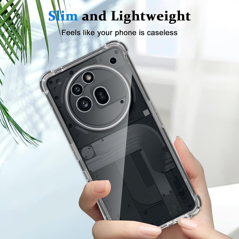 LiiLaa Nothing Phone 3a Pro tok + 2db edzett üveg képernyővédő, TPU szilikon, vékony átlátszó ütésálló - NP 3A Pro