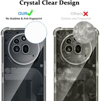 LiiLaa Nothing Phone 3a Pro tok + 2db edzett üveg képernyővédő, TPU szilikon, vékony átlátszó ütésálló - NP 3A Pro 5