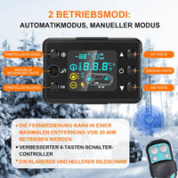 Likaci 5-8KW Diesel Fűtés 12V/24V LCD Kijelzővel és Távirányítóval Autóhoz 5