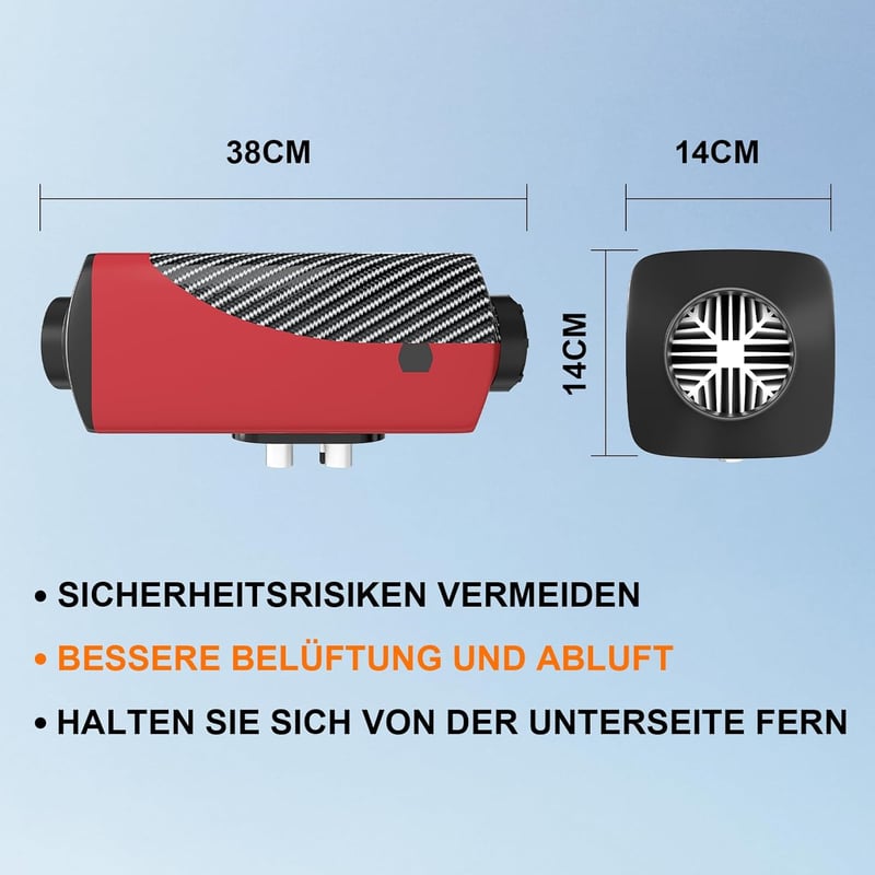 Likaci 5-8KW Diesel Fűtés 12V/24V LCD Kijelzővel és Távirányítóval Autóhoz